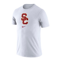 USC Trojans Men's Nike White SC Interlock Essential Logo T-Shirt